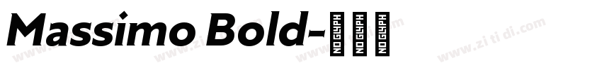 Massimo Bold字体转换